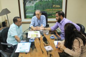 Imagem da notícia - Ciama recebe o prefeito de Rio Preto da Eva  em reunião com Funasa